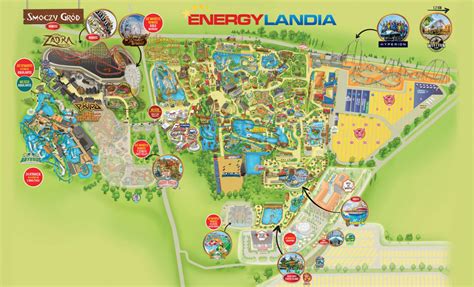 The Current Map Of Energylandia Kierunek Zator