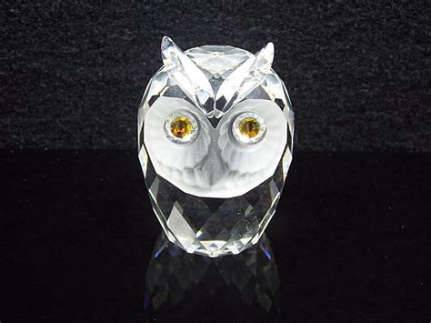 Details About Vintage Swarovski Crystal Figurine Small Owl 7676 1 78