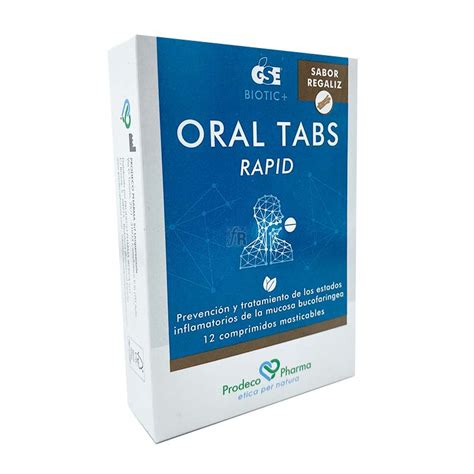 Comprar Gse Oral Tabs Rapid Comprimidos Masticables Sabor Regaliz