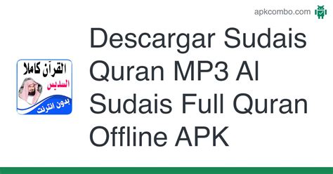 Sudais Quran MP3 Al Sudais Full Quran Offline APK (Android App ...