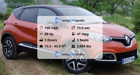 Renault Captur Energy Tce Specs Performance Dimensions