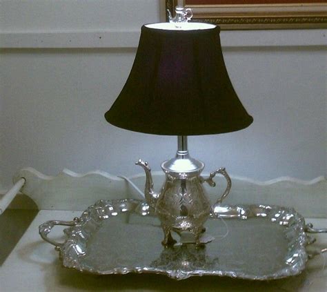 Silver Teapot Lamp Teapot Lamp Lamp Silver Teapot