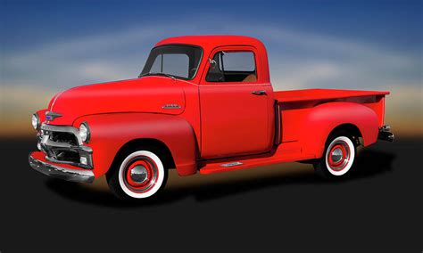 1954 Chevrolet 3100 Series Pickup Truck 1954chevrolet3100pickup173490 Photograph By Frank J