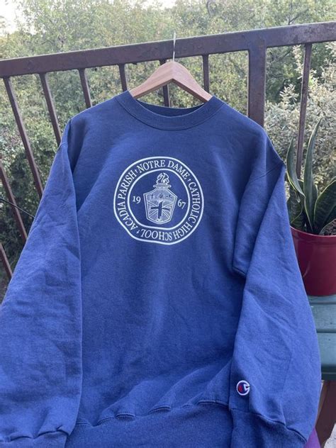 Vintage Vintage Notre dame catholic highschool sweatshirt champion ...