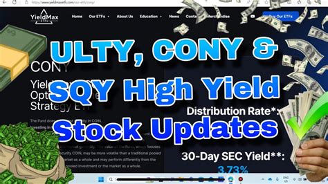 Ulty Cony Sqy High Monthly Yieldmax Distributions For April With