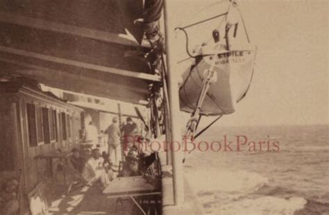 En Mer Méditerranée Bateau Etoile Marseille 1906 Photo Stereo Hentschel