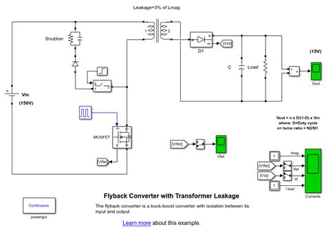 Flyback Converter With Transformer Leakage