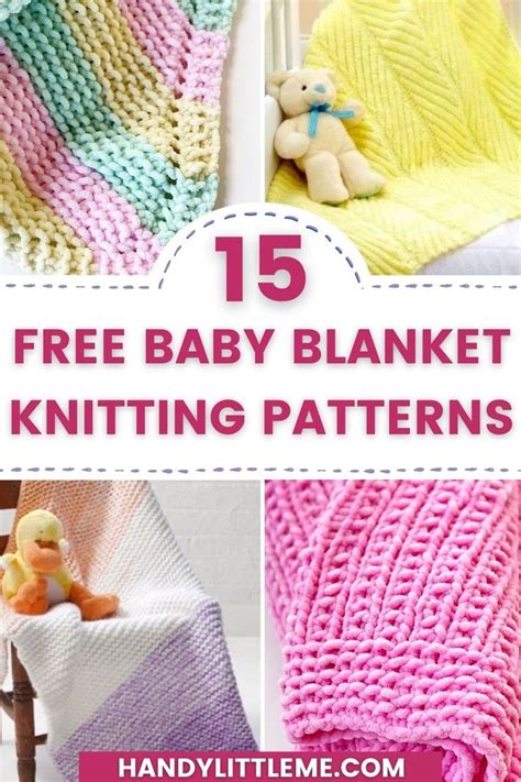 31 Free Baby Blanket Knitting Patterns (Easy Knit Blankets) | Knitting ...