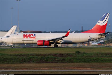 9M WCI World Cargo Airline WCA Boeing 737 86N BCF WL Photo By Azimi