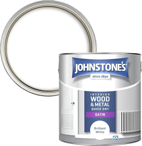 Johnstones Quick Dry Satin Brilliant White Satin Finish Water