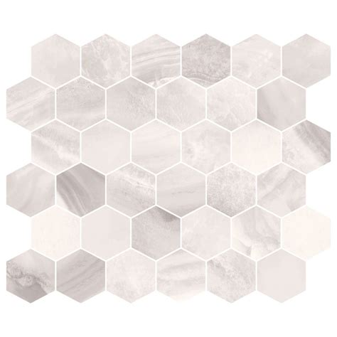 Agata Grey Hex Mosaic Matte Cancos Tile And Stone