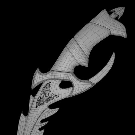 Fantasy Dagger 3d Model