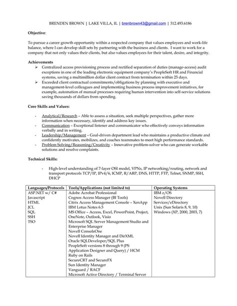 Brenden Brown Resume Pdf