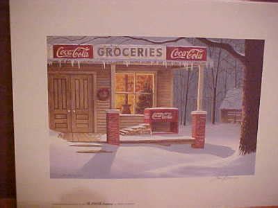 Coca Cola Jim Harrison Print Grocery Store Antique Price Guide