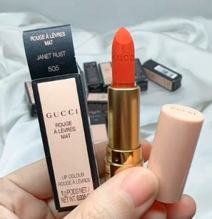 Son Gucci Matte Lipstick 505 Janet Rust Mini Fullbox 1g LV PERFUME