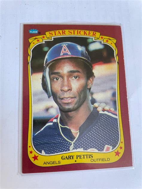 Gary Pettis Ungraded Fleer Star Stickers