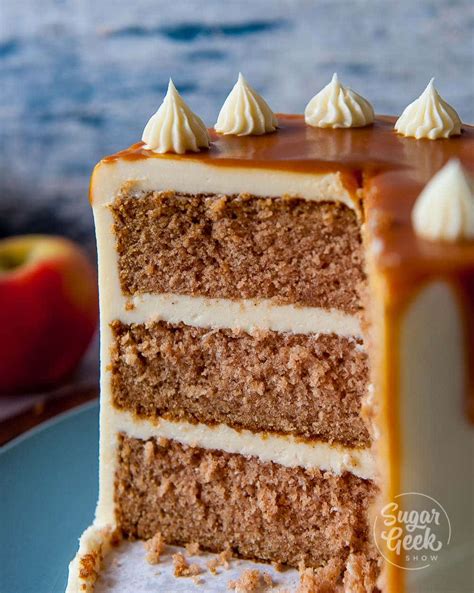 Spiced Applesauce Cake Recipe With Cream Cheese Frosting Sugar Geek Show