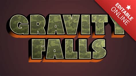 Customizable Gravity Falls Style Text | Text Effect Generator