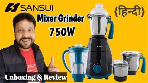 Sansui Juicer Mixer Grinder Prohome Smg03 750w Unboxing And Review In