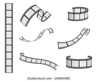 Film Reel Vector Set Stock Vector (Royalty Free) 145845980 | Shutterstock