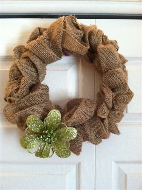 Items Similar To A Wreath Made From Burlap On Etsy