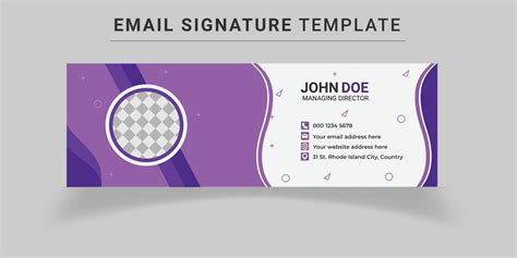 Email Signature Templates 10064325 Vector Art at Vecteezy