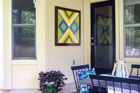 Easy DIY Outdoor Wall Art (Perfect for the Patio!) - Love & Renovations