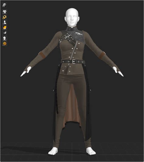 Artstation Female Assassin Costume 64 Marvelous Designer And Clo3d