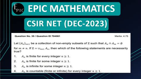 Csir Net Dec Real Analysis Solution Part C Epic Mathematics Youtube