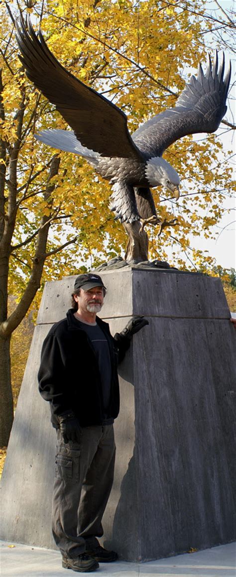 Eagle Monument Bronze Bald Eagle Sculpture By Mike Curtis