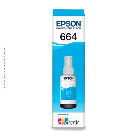 Refil De Tinta Epson Para Ecotank Ciano T664220AL