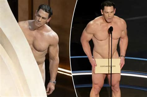 John Cena Reveals What He Was Really Wearing Durin John Cena Oscars