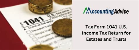 Tax Form 1041 U S Income Tax Return For Estates And Trusts