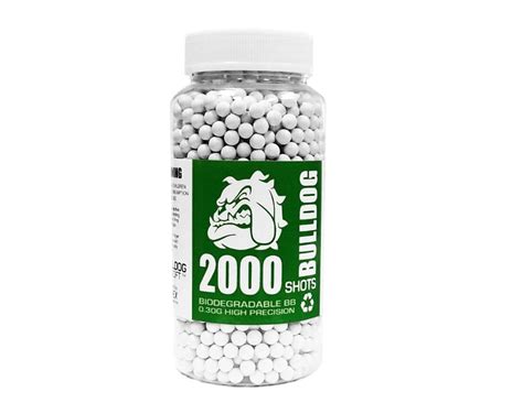 Bulldog Biodegradable 2000 Airsoft BB Pellets 0.30G (White) GB030 ...