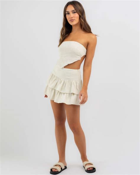 Mooloola Mona Dallis Tube Top In Salt And Pepper Free Shipping And Easy Returns City Beach