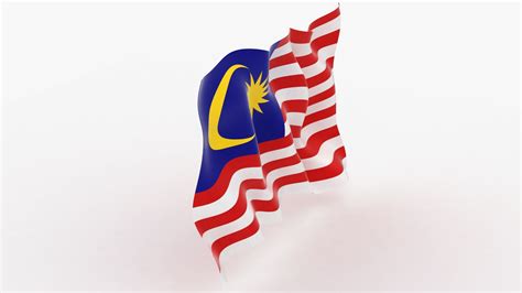 3D Malaysia Flag Animation Model - TurboSquid 1615777