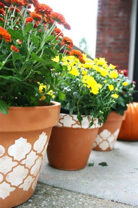 26 Diy Pot Painting Ideas For The Garden Balcony Garden Web