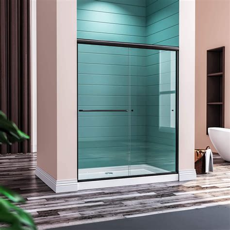 Vti 52 54 W X 72 H Semi Frameless Shower Door And Reviews Wayfair