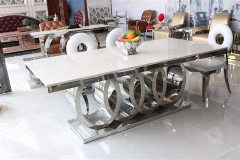 Modern Marble Top Dining Table With Round Back Chairs My Aashis