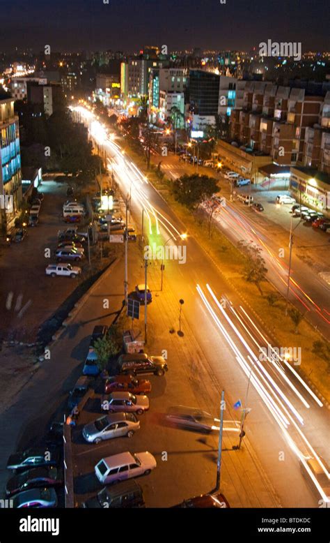 Addis Ababa at night Stock Photo - Alamy