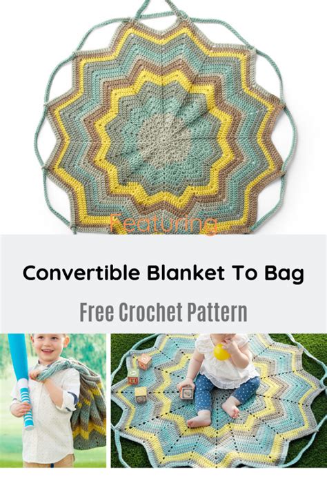 Easy Convertible Blanket To Bag Free Crochet Pattern Knit And Crochet