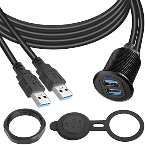 Amazon Qianrenon Dual Usb Embedded Car Waterproof Cable Usb