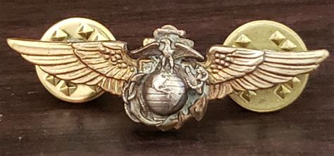 Us Marine Corp Pilot Aviation Wing Badge Insignia Pin Usmc Aviator Ega