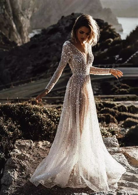 22 Stunning Silver Wedding Dresses For Bold Brides Silver Wedding