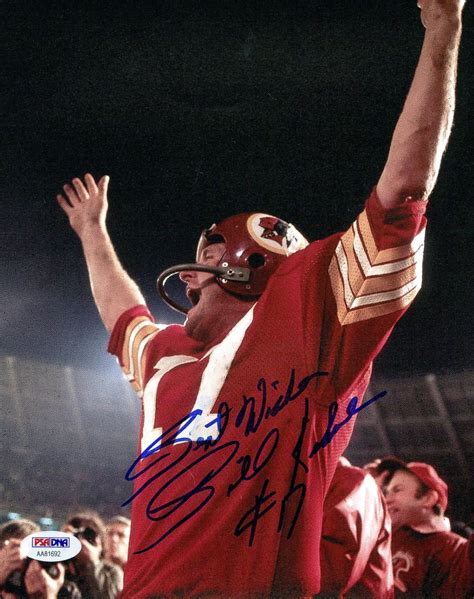 Billy Kilmer Signed Redskins X Photo Inscribed Best Wishes Psa