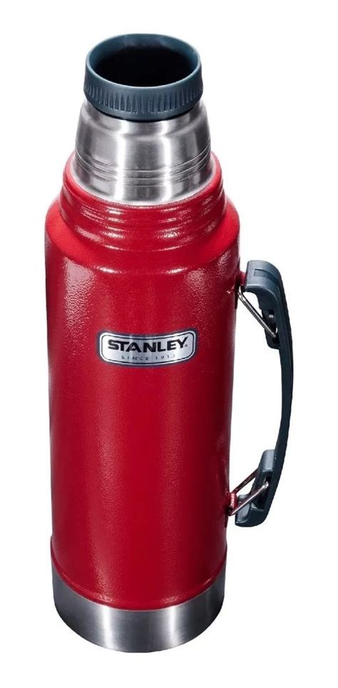 Termo Stanley Clasico Litro Cebador Original Garant A Rojo Vagolnet