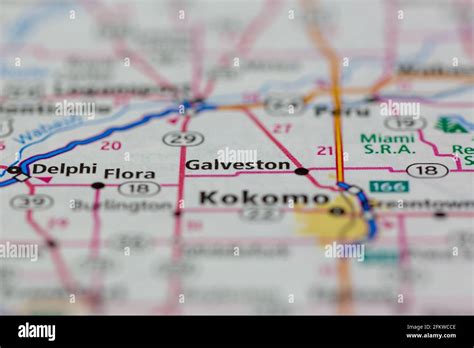 Galveston indianamap hi-res stock photography and images - Alamy