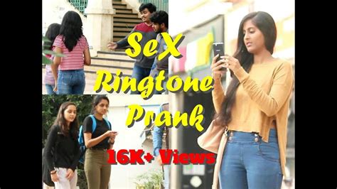 Sex Ringtone Prank On Cute And Hot Girls Oblivions Pranks In India