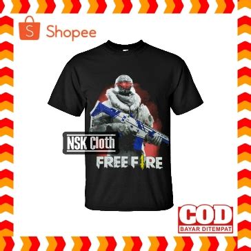 Jual Kaos Baju Ff Freefire Free Fire Garena FF18 Baju Anak Dan