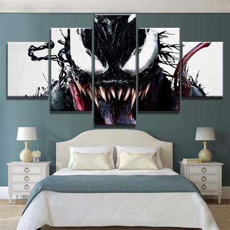 Venom 9 Movie 5 Panel Canvas Art Wall Decor Canvas Storm